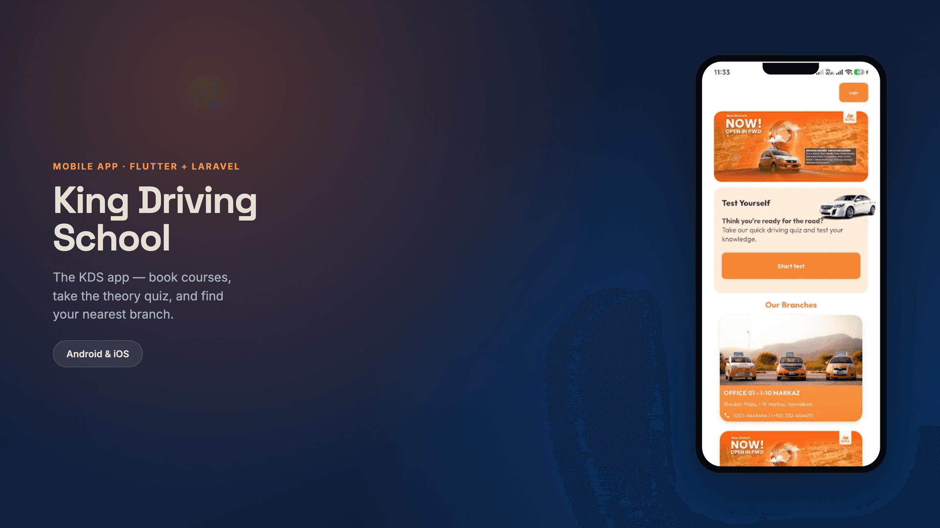 KDS App — the King Driving School mobile app