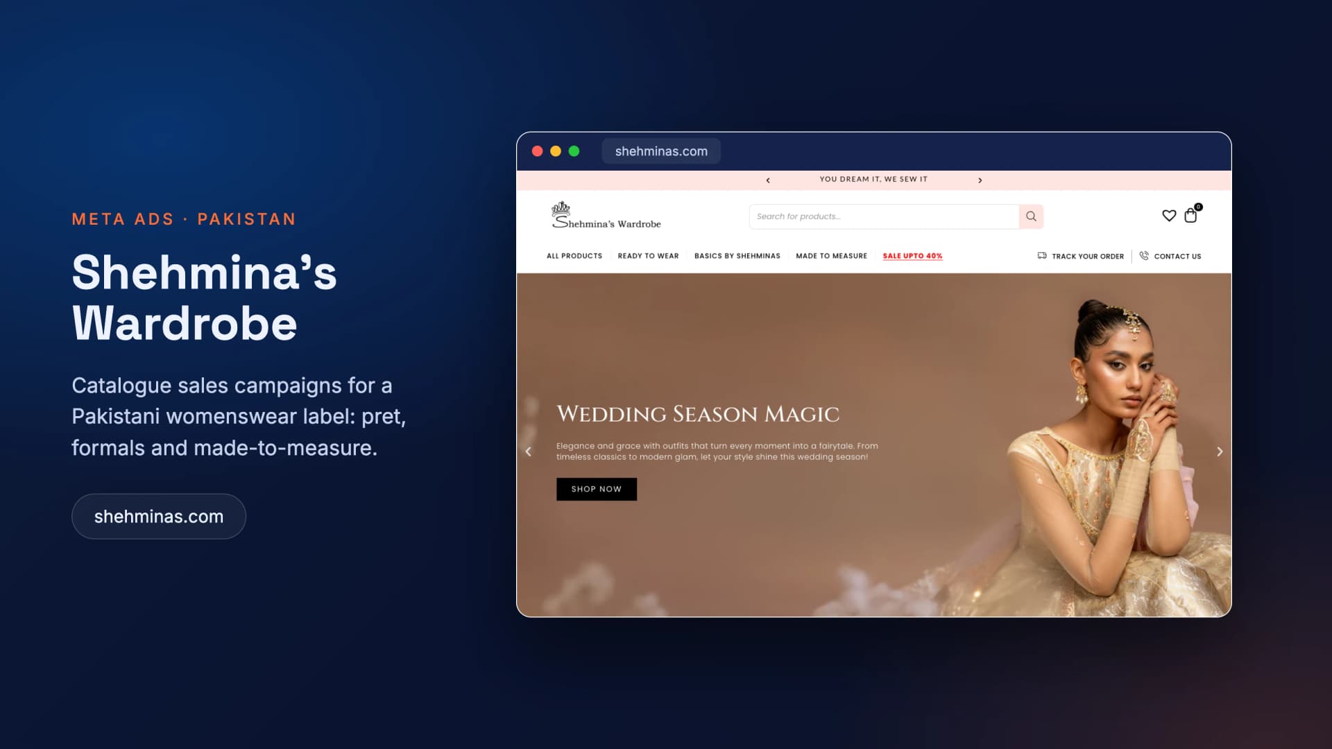 Shehminas — Meta Ads case study