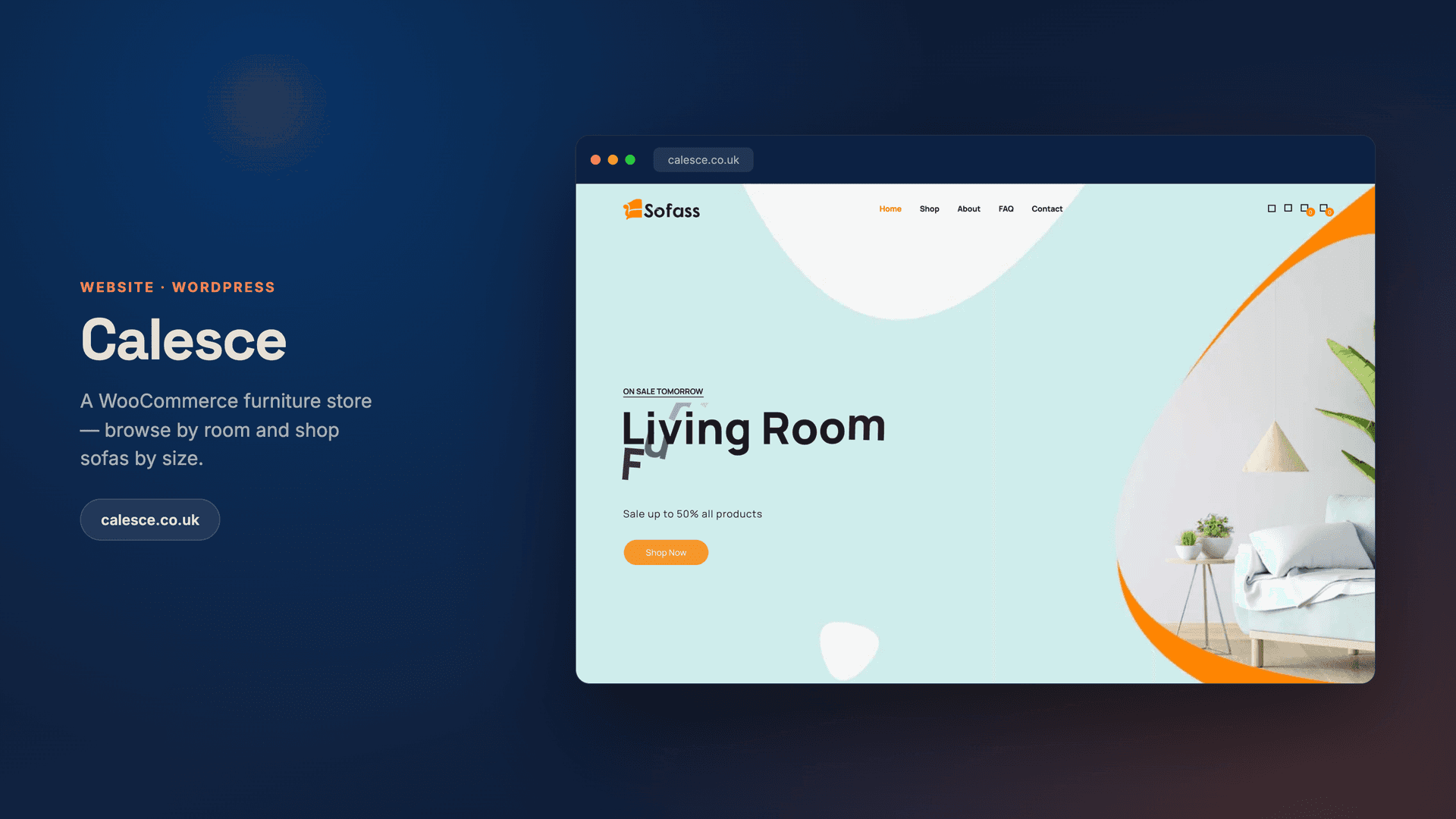 Calesce — a WooCommerce furniture store
