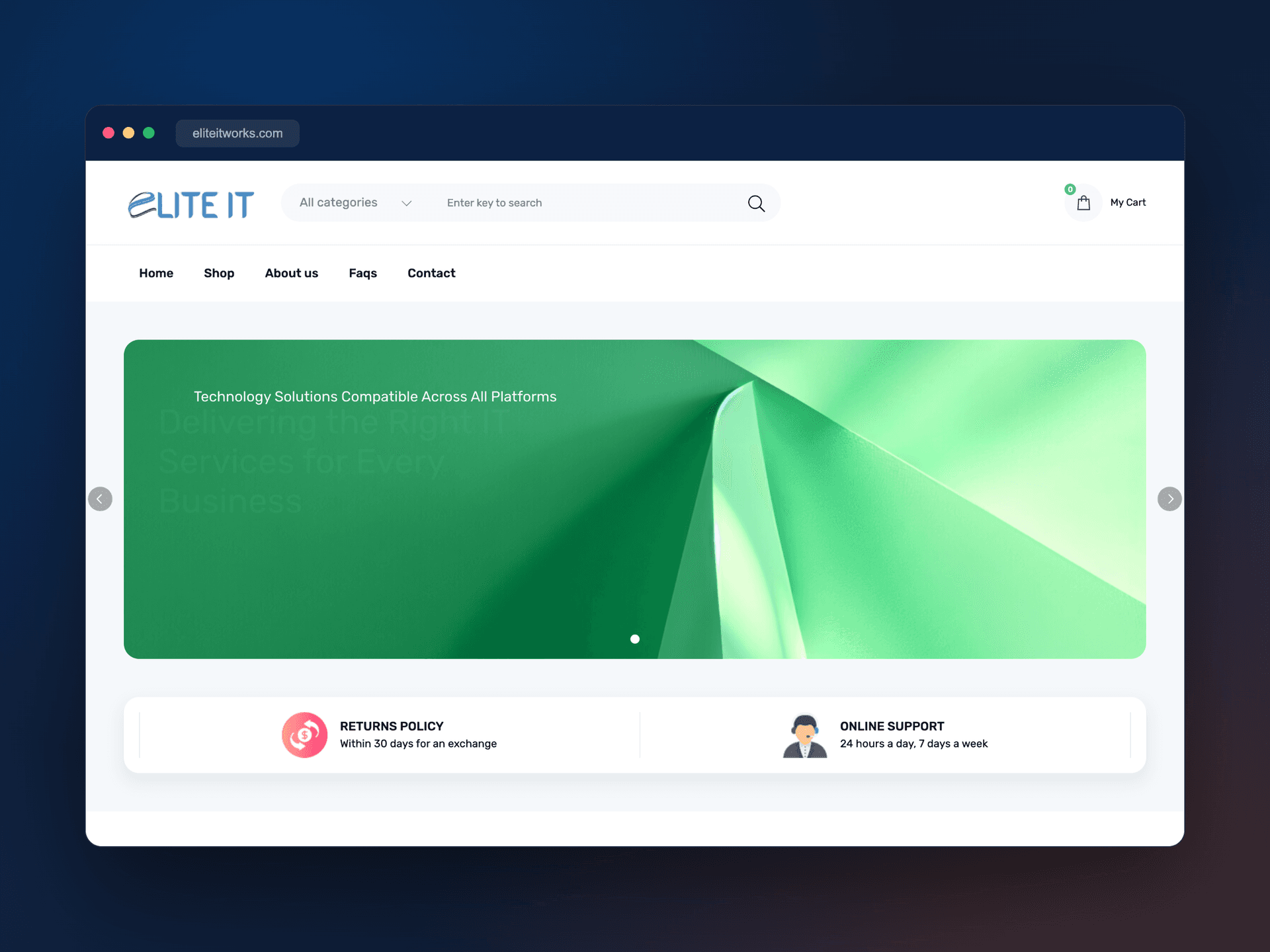 Elite IT — a WooCommerce IT store with PayFast