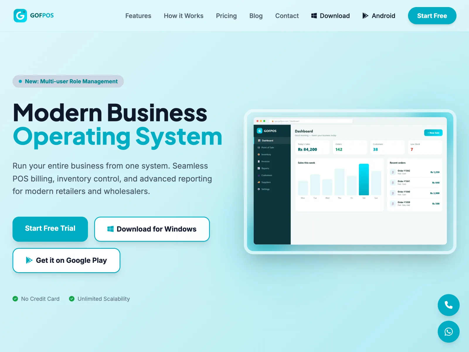 GOFPOS — Run your entire business from one system.