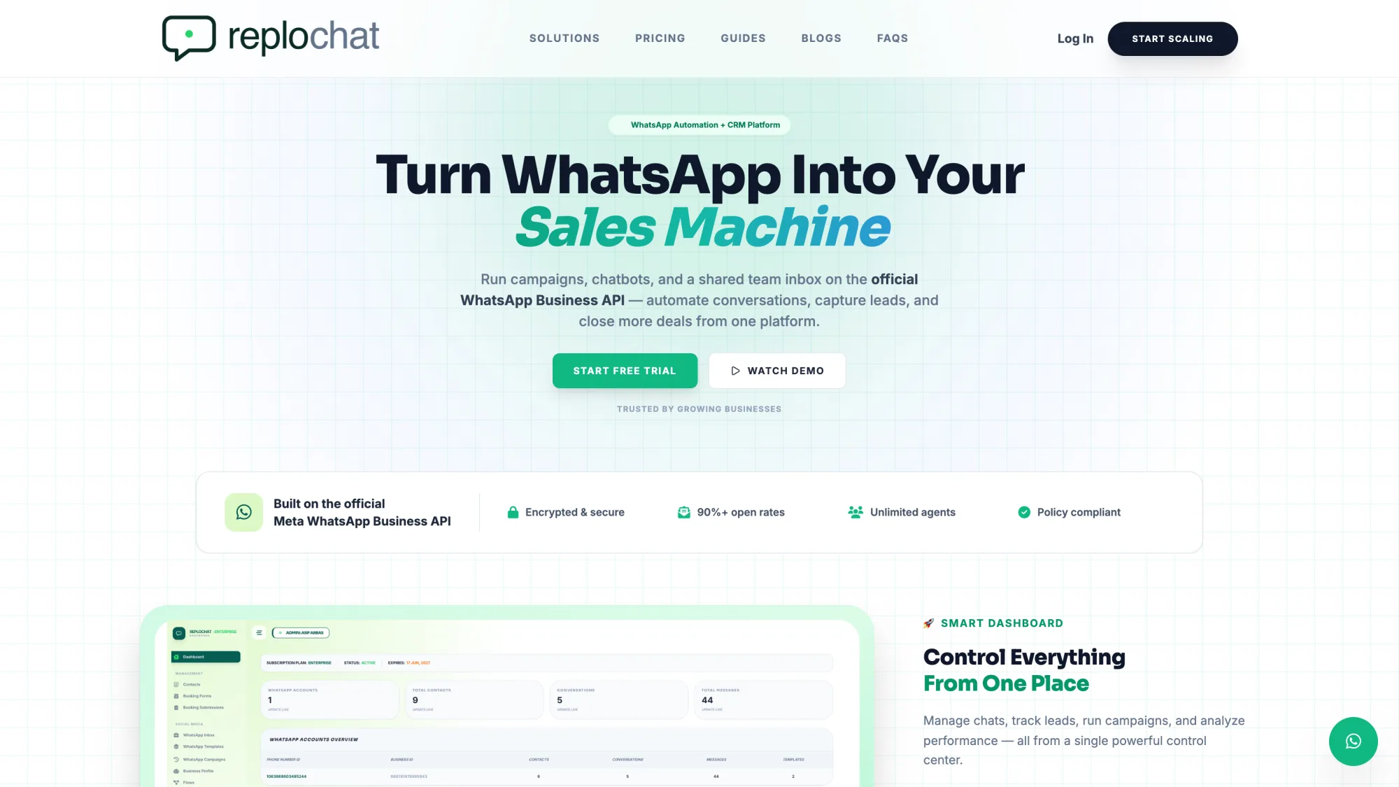 ReploChat — the product in use